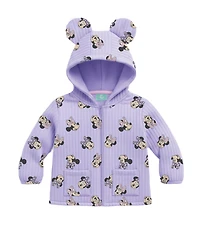 Disney Baby Girls' Minnie Mouse Bodysuit, Hooded Jacket & Pants, 3-Piece Set