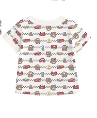Disney Baby Boys' Cars T-Shirt & Shortall, 2-Piece Set