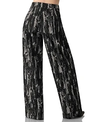 Ivonne Women's Abstract Print Wide-Leg Jeans