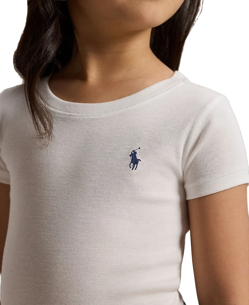 Polo Ralph Lauren Toddler and Little Girls Cotton Jersey Short Sleeve T-shirt