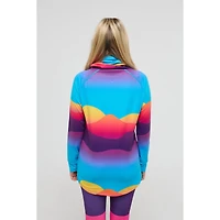 Oosc Women's High Neck Baselayer Top Mambo Sunset