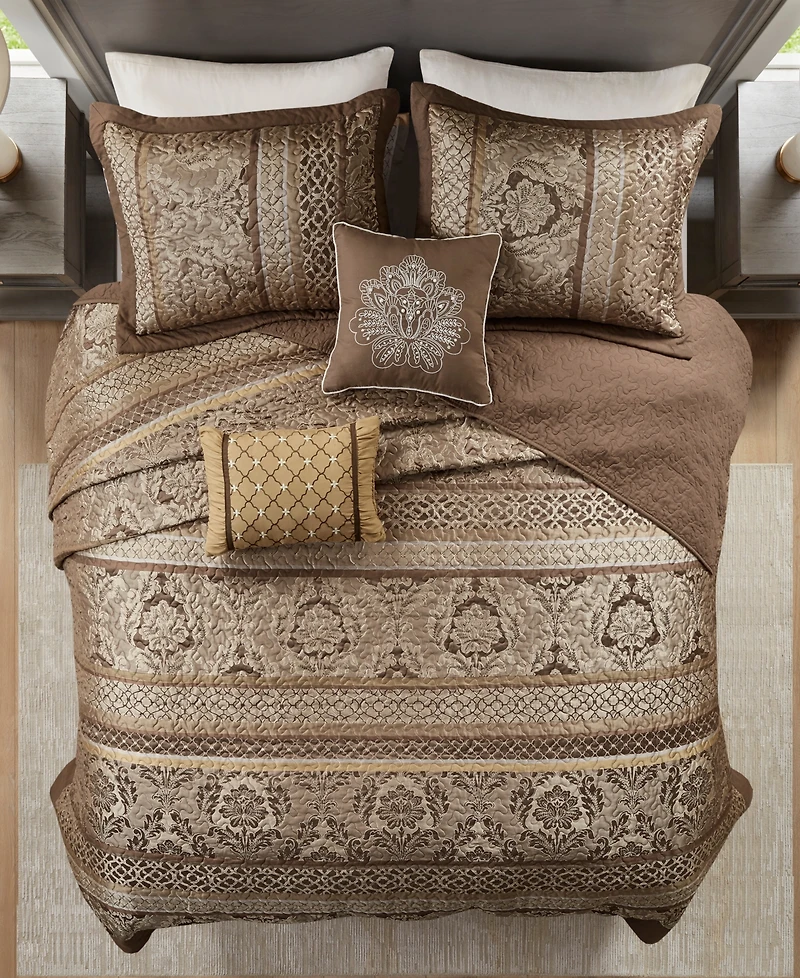 Madison Park Bellagio Quilted 5-Pc. Bedspread Set, King