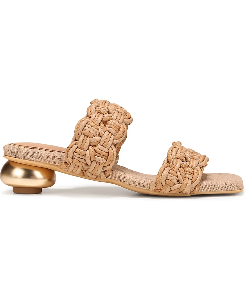 Circus Ny by Sam Edelman Women's Clover Woven Kitten-Heel Slide Sandals