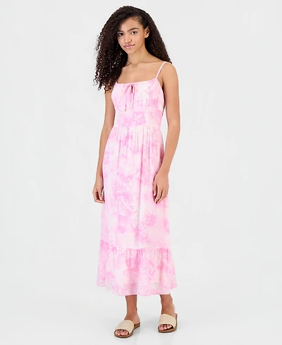 Sincerely Jules Juniors' Printed Tiered Midi Dress