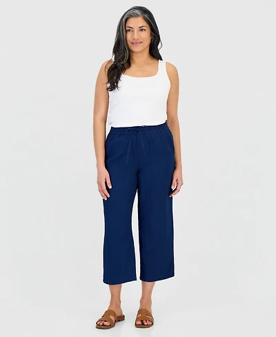 Style & Co Petite Cropped Drawstring Pants, Macy's Exclusive