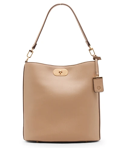 Anne Klein Small Oval Turn-Lock Bucket Bag