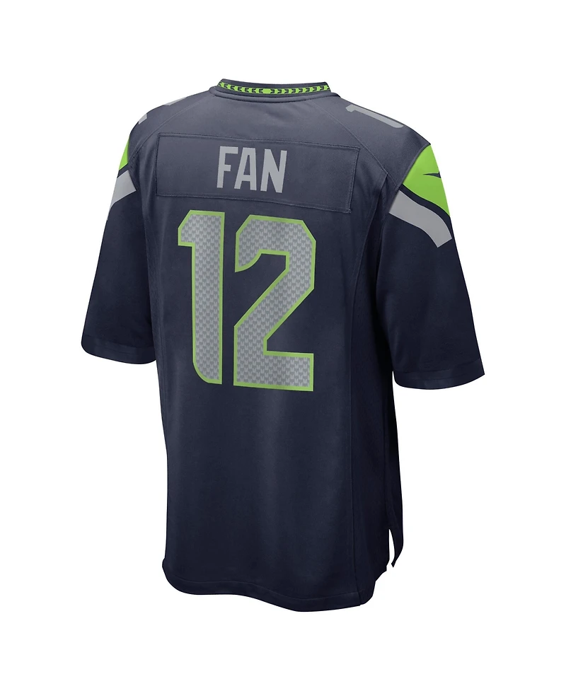Nike Men's 12s Navy Seattle Seahawks Super Bowl Lx Game Jersey