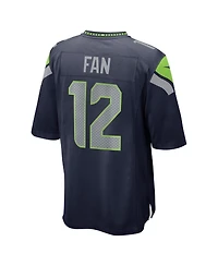 Nike Men's 12s Navy Seattle Seahawks Super Bowl Lx Game Jersey