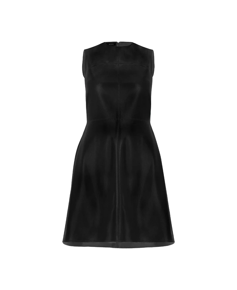 Ivonne Women's Sleeveless High Shine A-Line Dress