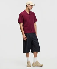 Mode of One Men's Relaxed-Fit Crinkled Short-Sleeve Shirt, Macy's Exclusive