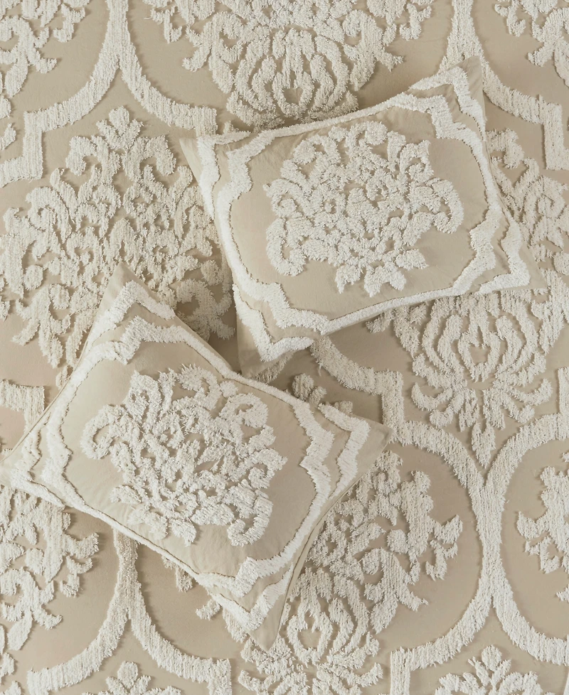 Madison Park Viola Damask 3-Pc. Comforter Set, King/California King