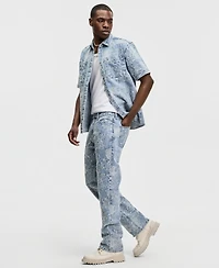 Mode of One Men's Meadow Straight-Fit Floral Jacquard Jeans, Macy's Exclusive