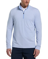 Pga Tour Men's Feeder Stripe Mock-Neck Golf Shirt