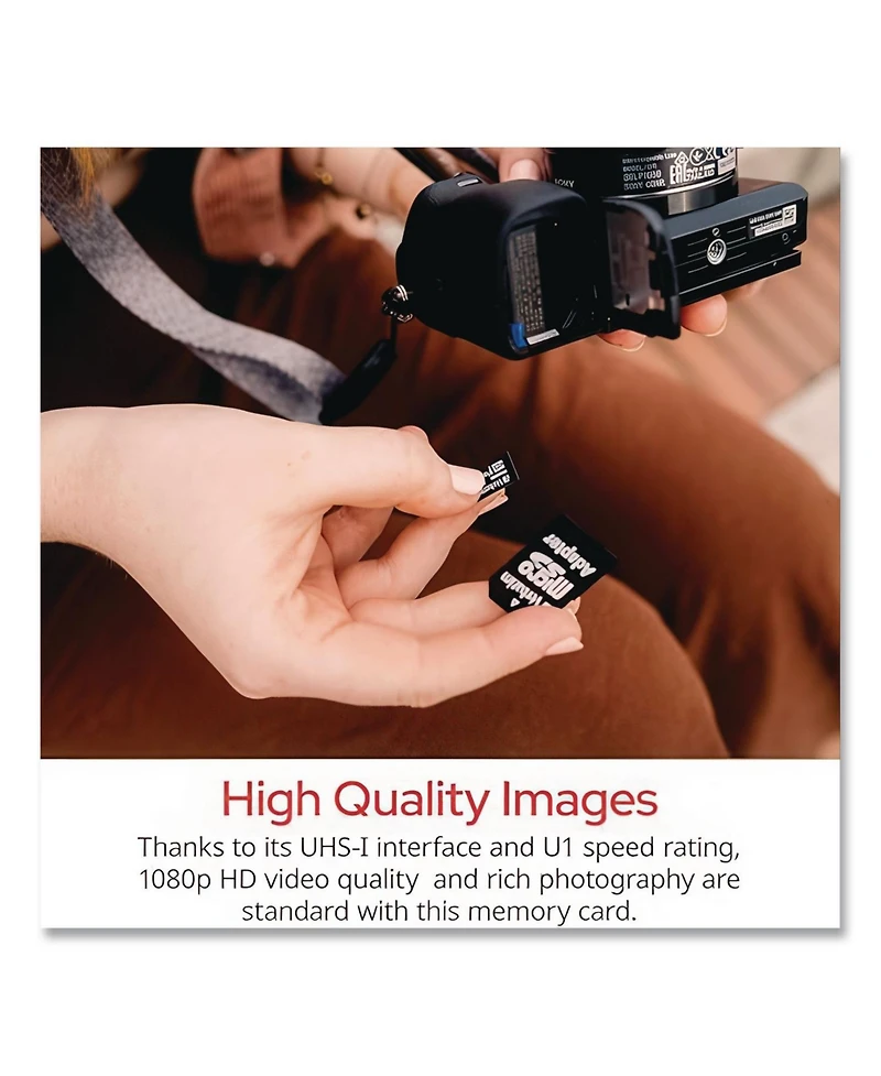 Verbatim 44084 64GB Uhs-i V10 U1 Class 10 Premium microSDXC Memory Card with Adapter Up to 90MB/s Read Speed