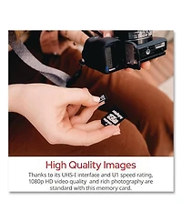 Verbatim 44084 64GB Uhs-i V10 U1 Class 10 Premium microSDXC Memory Card with Adapter Up to 90MB/s Read Speed