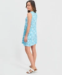 Style & Co Petite Printed Knit Sleeveless Flip Flop Dress, Macy's Exclusive