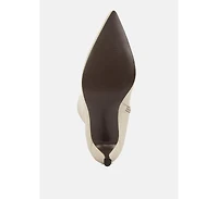 Uptown Pointed Mid Heel Calf Boots