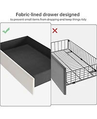 gaomon Upholstered Platform Bed Frame with Trundle