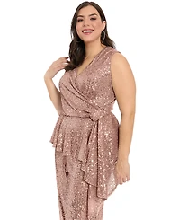 Muse Plus Side Twist V-Neck Wrap Top