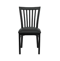 Emma+Oliver 2 Pack School House Back Metal Restaurant Chair