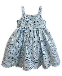 Blueberi Boulevard Baby Girls' Eyelet Square Neck Sundress