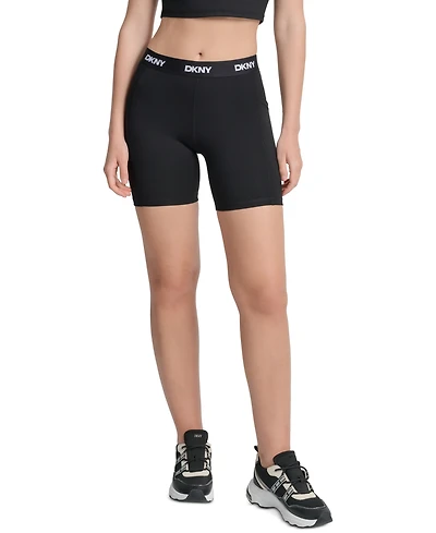 Dkny Women's Balance Compression Super High-Rise 6 Bike Shorts