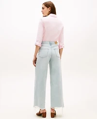 Tommy Hilfiger Women's Eve 70's Wide Leg Ankle Jeans