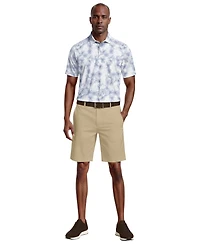 Pga Tour Men's Linear Botanical Print Polo Shirt
