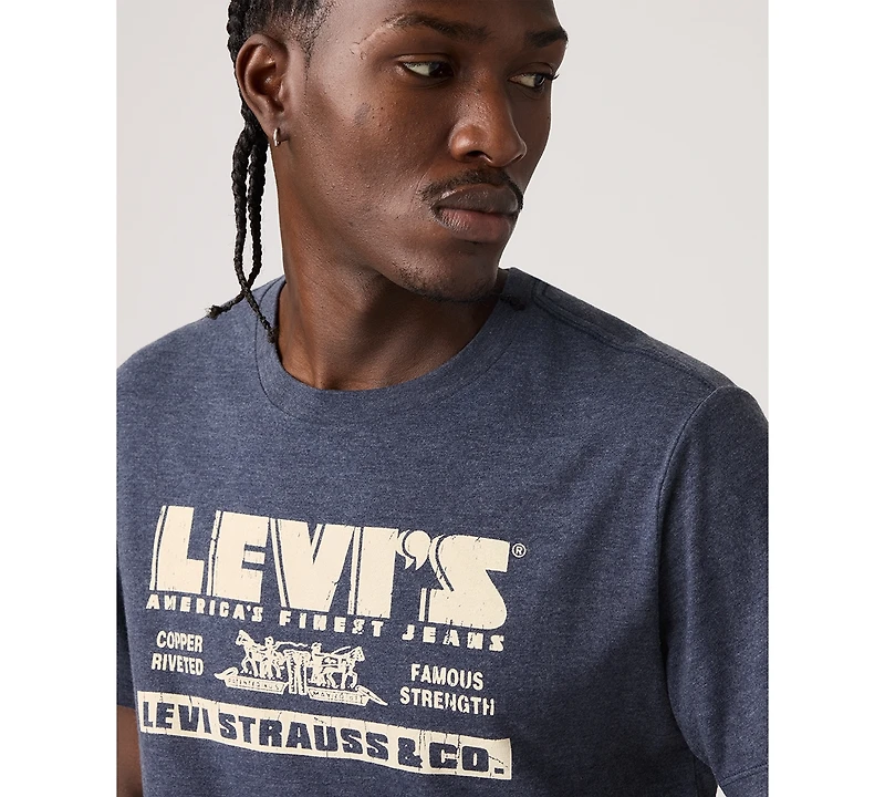 Levi's Men's Graphic Logo Detail Crewneck T-Shirt