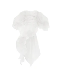 Milla Women's Dreamy off-shoulder blouse with meringue flounces