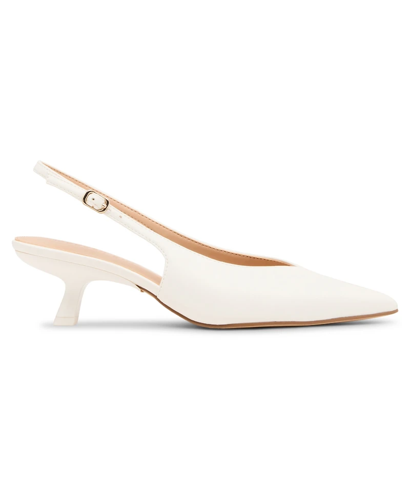 Madden Girl Women's Slingback Kitten-Heel Pumps