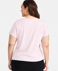Id Ideology Plus Essential Cotton Short-Sleeve T-Shirt, Exclusively at Macy's