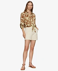 Sanctuary Women's Lover Printed Tie Shirt