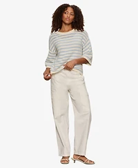 Sanctuary Women's Elle Bell-Sleeve Crew Neck Sweater T-Shirt