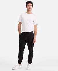 Sun + Stone Men's Garment-Dyed Cargo Jogger Pants