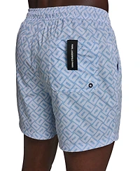 Karl Lagerfeld Paris Men's Printed Volley Shorts