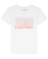 Calvin Klein Girls' 7-16 Ck Ombre Logo Short-Sleeve T-Shirt