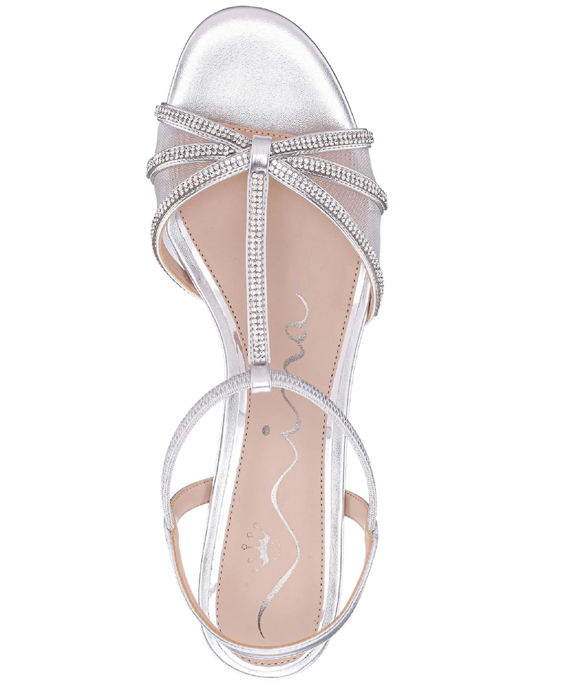 Nina Women's Goldie T-Strap Almond Toe Sandals