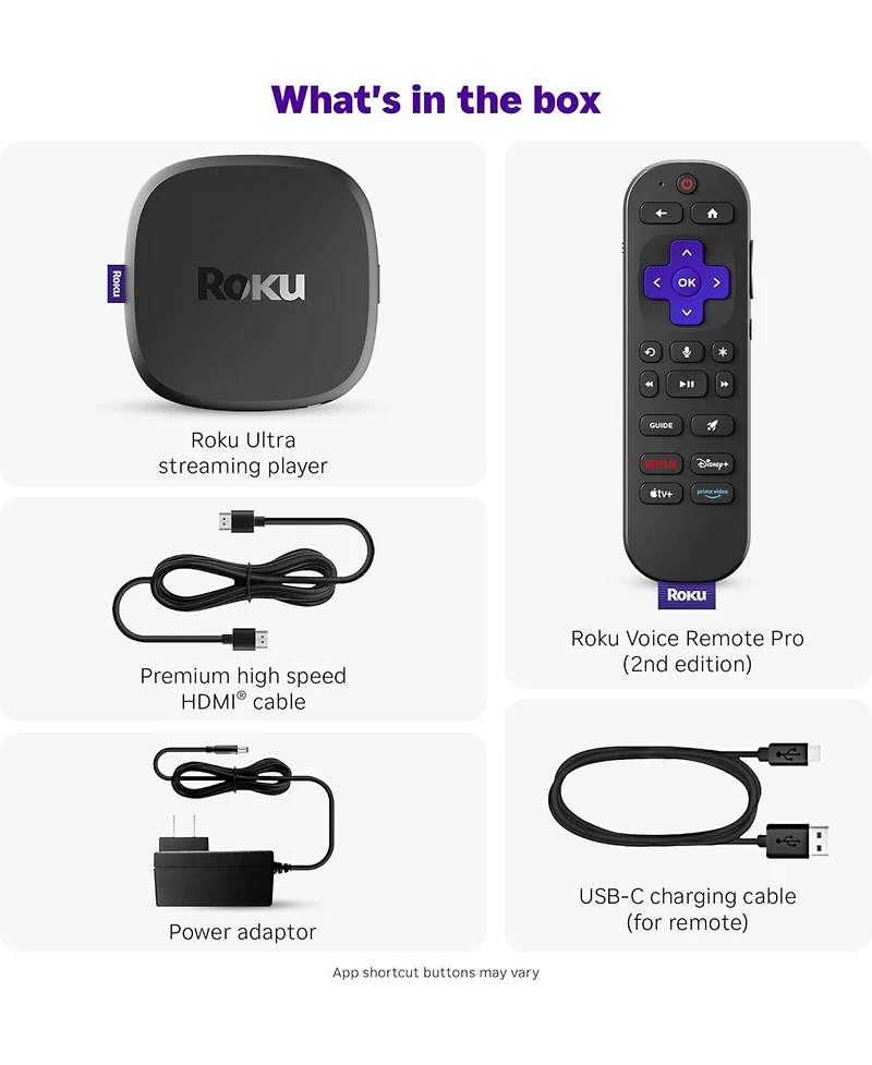 Roku Ultra 4K Streaming Player (2024) - Black