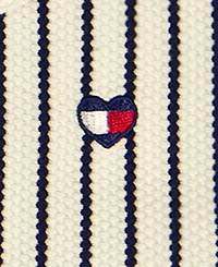 Tommy Hilfiger Baby Girls' Popcorn Pique Striped Top and Wrap Skort, 2-Piece Set