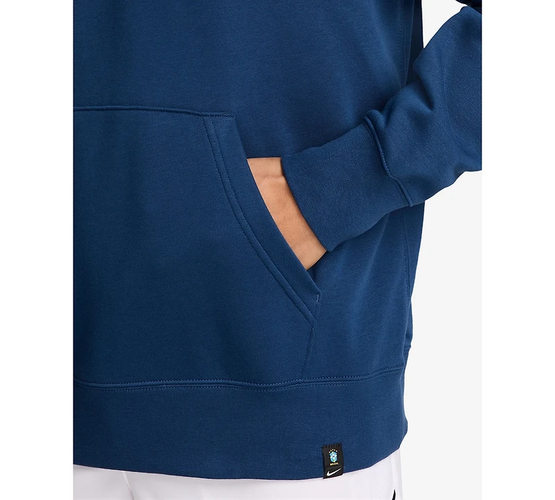 Nike Men's Brazil Club Soccer French Terry Pull-On Hoodie