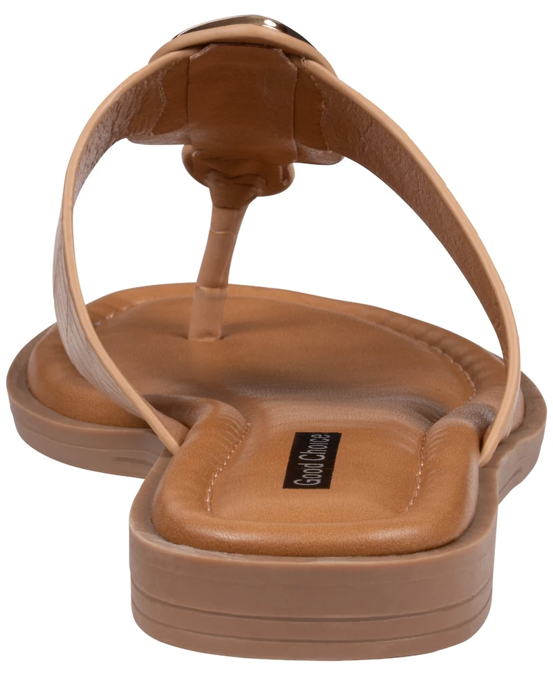 Gc Shoes Women's Evarie Hardware Flat Sandals