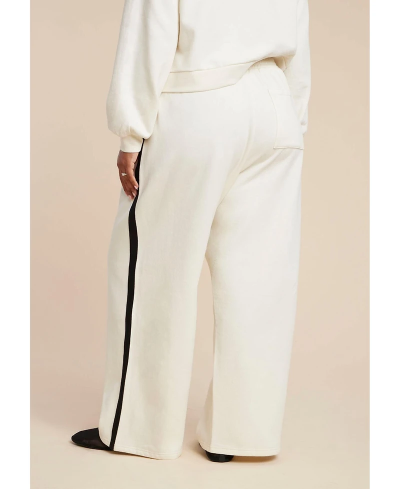 Eloquii Women's Stripe Detail Sweatpant