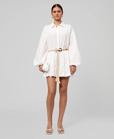 Rachel Roy Women's Collared Neck Shirt Dress