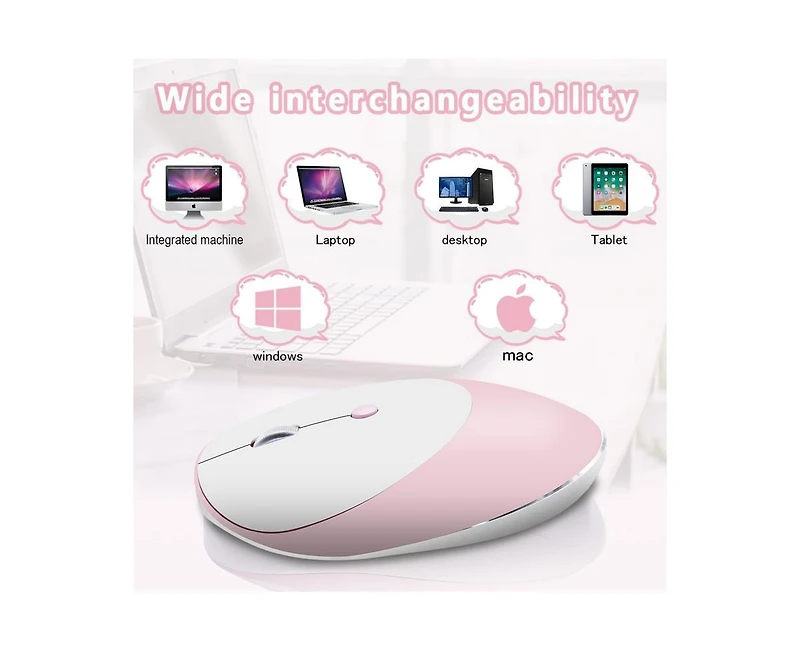 Risokeys Tri Mode Silent Wireless Mouse Bluetooth and 2.4G 3 Speed Dpi Office Mouse