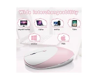 Risokeys Tri Mode Silent Wireless Mouse Bluetooth and 2.4G 3 Speed Dpi Office Mouse