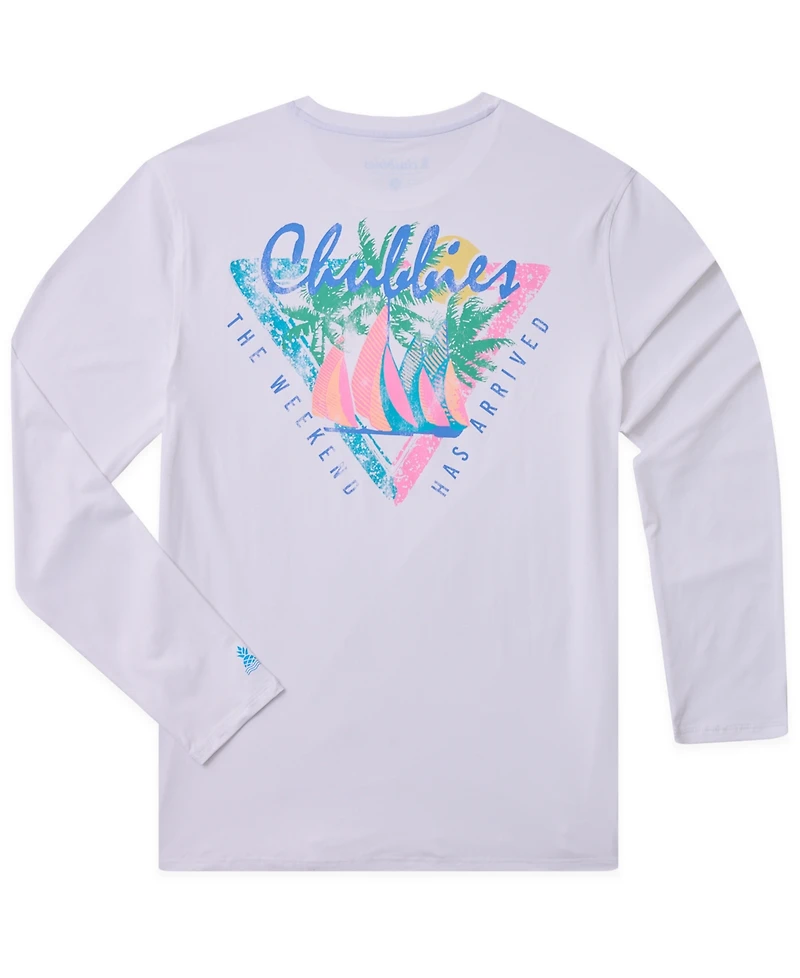 Chubbies Men's The Tacking Toward Sun Crewneck Swim T-Shirt