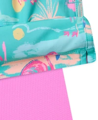 Chubbies Men's Single and Ready To Flamingle Classic 5.5" Swim Trunks