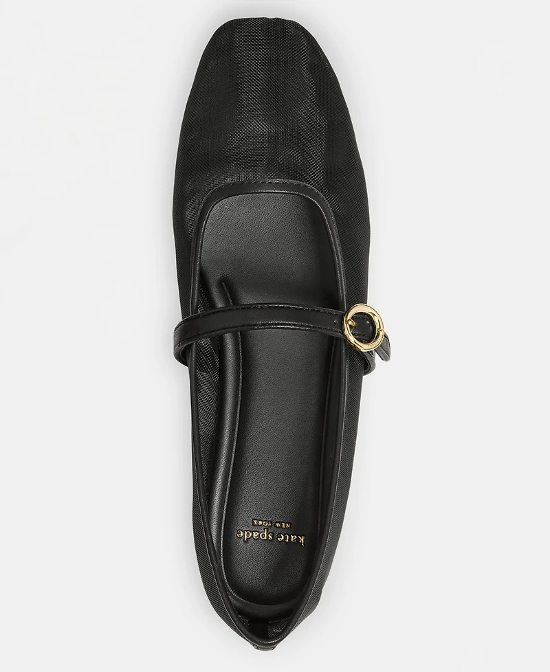 kate spade new york Women's Halo Mary Jane Round Toe Flats