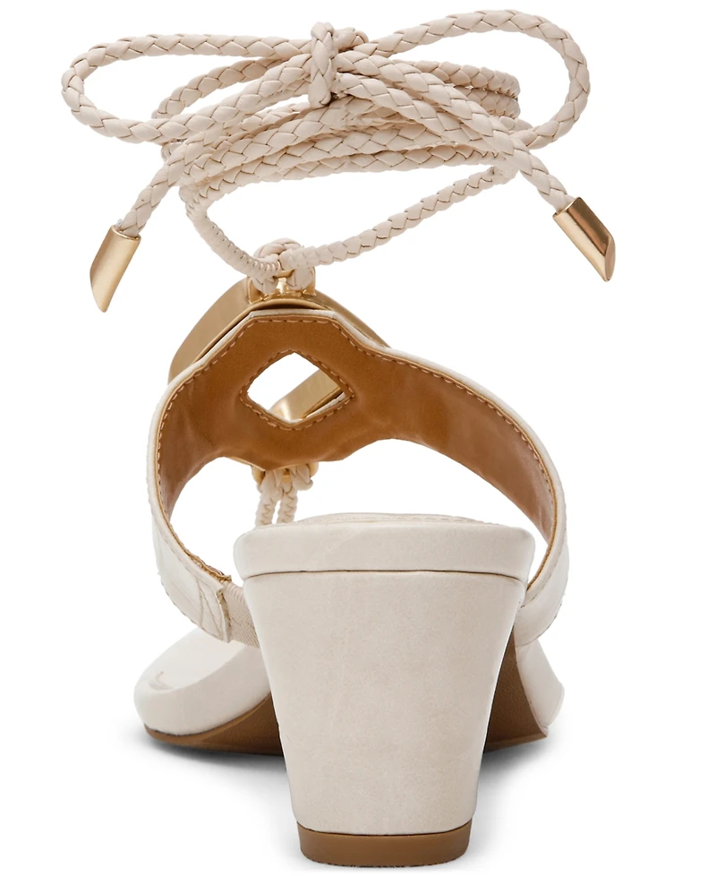 Dv Dolce Vita Women's Stanza Embellished Lace-Up Leg-Wrap Dress Sandals